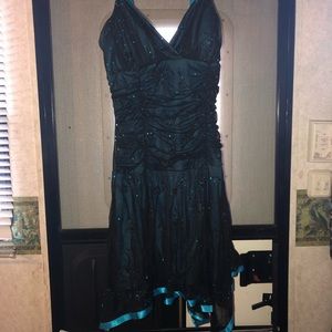 Blue Deb homecoming dress